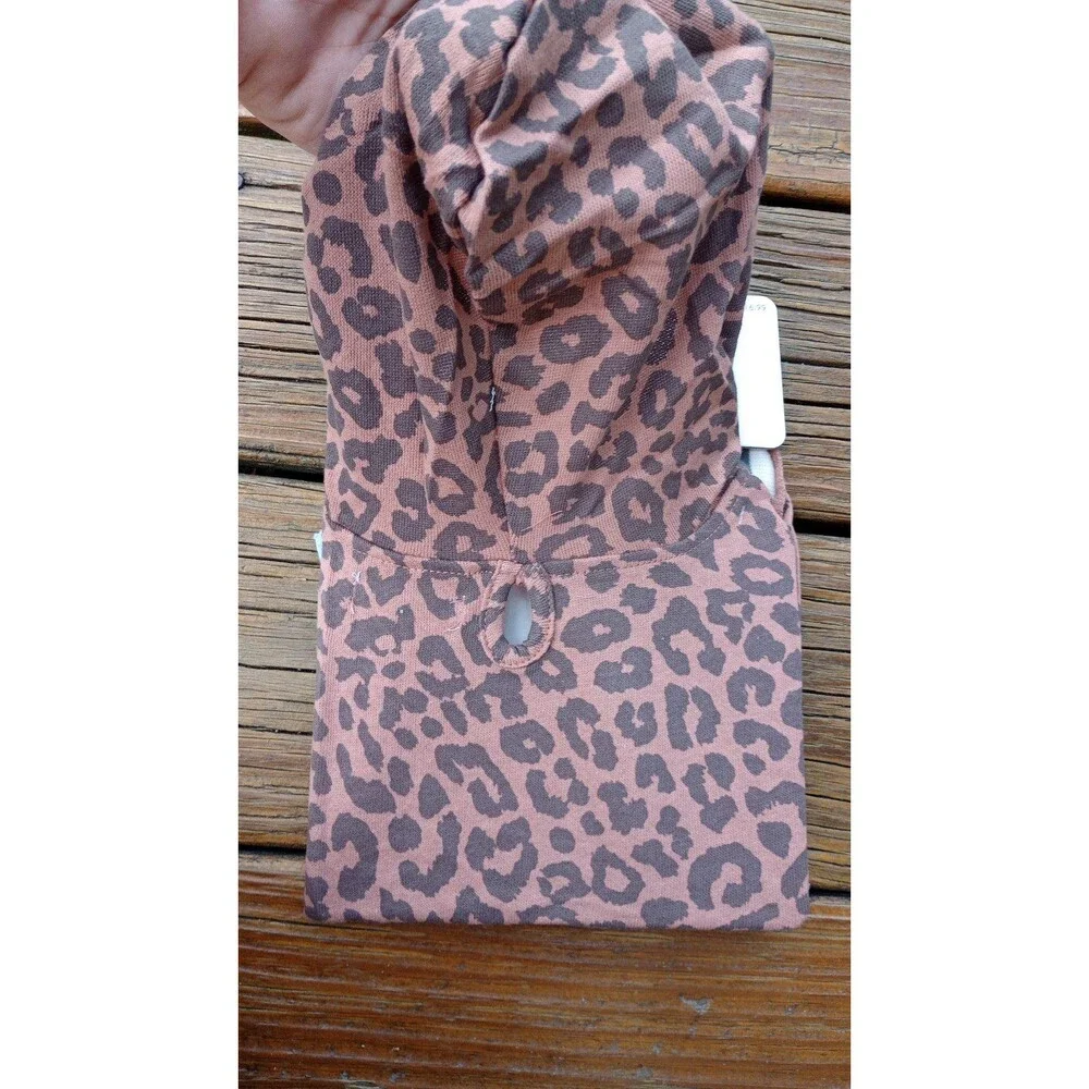 Animal Print Pup Hoodie, Size Medium